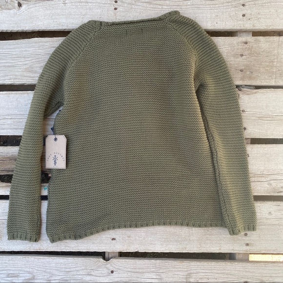 NWT knot sister green sweater regular S - Picture 2 of 5